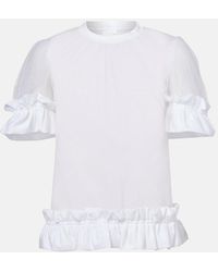 Noir Kei Ninomiya - Sheer Tulle Top - Lyst
