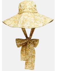ALÉMAIS - Gabriella Floral Linen Sun Hat - Lyst