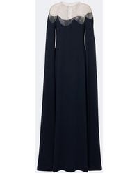 Oscar de la Renta - Embellished Silk-Blend Georgette Gown - Lyst