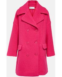 RED Valentino - Double-breasted Wool Coat - Lyst