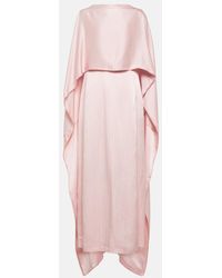 Gabriela Hearst - Caped Silk Satin Gown - Lyst