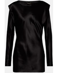 Saint Laurent - Silk Satin Top - Lyst