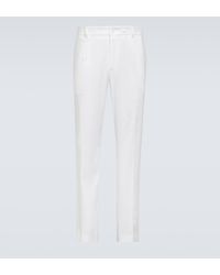 Dolce & Gabbana - Linen-blend Straight Pants - Lyst
