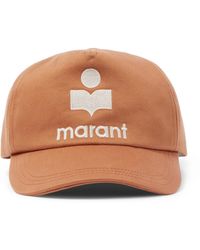 Isabel Marant Cappello da baseball Tyron in cotone - Marrone