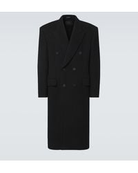 Balenciaga - Double-Breasted Cashmere And Wool Overcoat - Lyst
