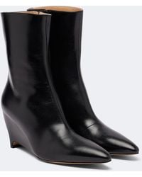 Maison Margiela - Heel-Less Leather Ankle Boots - Lyst