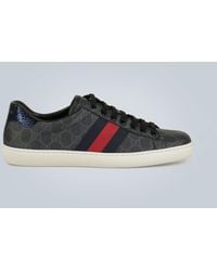 mens black gucci trainers