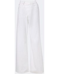 FRAME - Crossover Loose Wide-Leg Jeans - Lyst