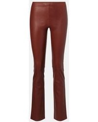 Stouls - Jp Long Leather Flared Pants - Lyst