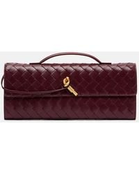 Bottega Veneta - Andiamo Intrecciato Leather Clutch - Lyst
