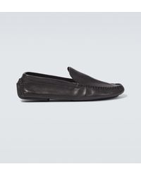 The Row - Lucca Leather Loafers - Lyst