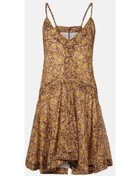 Isabel Marant - Danielle Floral Cotton Voile Minidress - Lyst