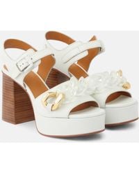 See By Chloé - Monyca Leather Platform Sandals - Lyst