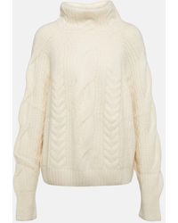 Jardin Des Orangers - Cable-Knit Cashmere Turtleneck Sweater - Lyst