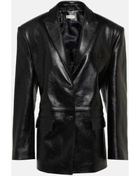 The Mannei - Jafr Tailored Leather Blazer - Lyst