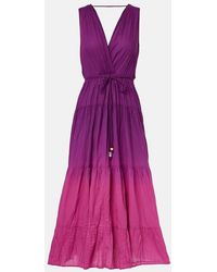 Velvet - Marilyn Cotton Voile Midi Dress - Lyst