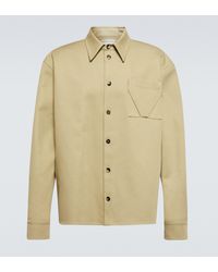 Bottega Veneta Baumwolle Hemd aus Baumwoll-Canvas in Natur für Herren Herren Bekleidung Hemden 