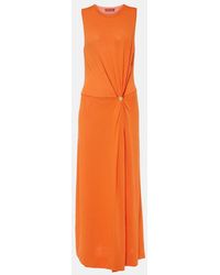Altuzarra - Saralien Gathered Jersey Maxi Dress - Lyst