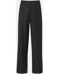Prada - Virgin Wool Wide-Leg Pants - Lyst