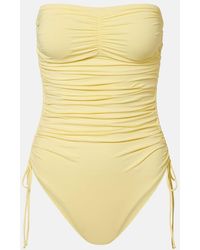 Melissa Odabash - Sydney Ruched Bandeau Swimsuit - Lyst