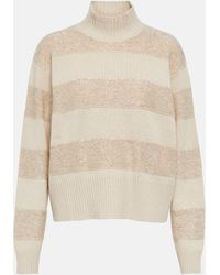 Brunello Cucinelli - Virgin Wool, Cashmere, And Silk Sweater - Lyst