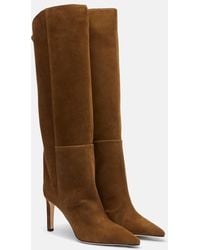 Jimmy Choo - Alizze 85 Suede Knee-High Boots - Lyst