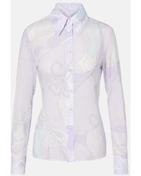 PUCCI - Orchidee Cotton Shirt - Lyst
