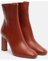 Aquazzura - Sellier 85 Leather Ankle Boots - Lyst