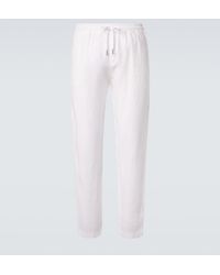 Thom Sweeney - Linen Straight Pants - Lyst