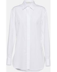 The Row - Derica Cotton And Cashmere Drill Shirt - Lyst