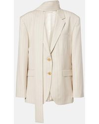 Acne Studios - Pinstripe Wool Blazer - Lyst