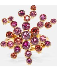 Oscar de la Renta - Turbillion Crystal-embellished Ring - Lyst