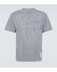 Satisfy - Mothtech Distressed Cotton Jersey T-shirt - Lyst