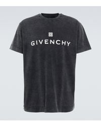 Givenchy Camiseta en jersey de algodon oversized - Negro