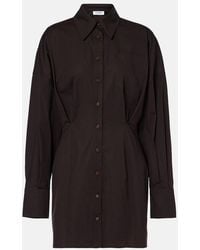 The Attico - Cotton-Blend Shirt Dress - Lyst