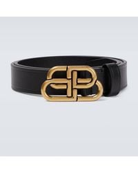 Balenciaga - Guertel Bb Large Aus Leder - Lyst