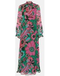 RIXO London - Ferne Floral Georgette Maxi Dress - Lyst