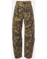Citizens of Humanity - Flight Camouflage Twill Barrel-Leg Pants - Lyst