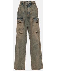 Isabel Marant - High-Rise Cargo-Jeans Heilani - Lyst