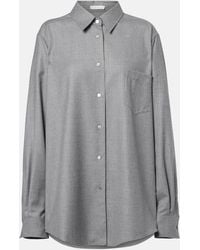 The Row - Pino Virgin Wool Shirt - Lyst