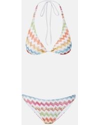 Missoni - Zigzag Lame Bikini - Lyst