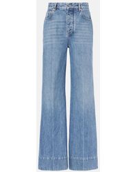 Bottega Veneta - High-Rise Wide-Leg Jeans - Lyst