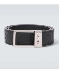 Gucci - Gg Leather Belt - Lyst
