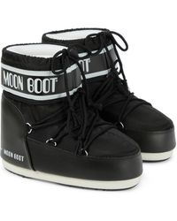 Moon Boot Botas de nieve Icon Low de nylon - Negro