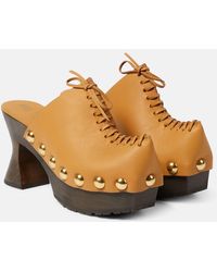 Etro - Plateau-Clogs 50 Aus Leder - Lyst