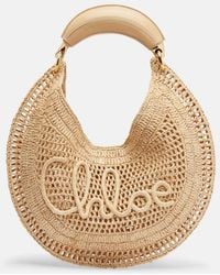 Chloé - Summer Banana Raffia Shoulder Bag - Lyst