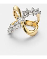 YEPREM - Golden Strada 18Kt And Ring With Diamonds - Lyst