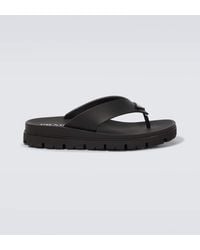 Prada - Logo Thong Sandals - Lyst