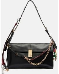 Prada - Schultertasche Soft Sound Large Aus Leder - Lyst