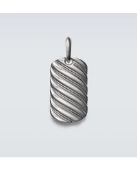 David Yurman - Sculpted Cable Sterling Pendant - Lyst